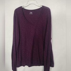 Horny Toad Deep Purple Long Sleeve Tee